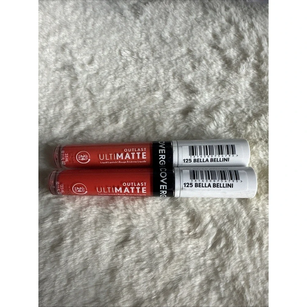 2- CoverGirl Outlast Ultimatte Liquid Lipstick 125 Bella Bellini‎